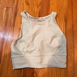 lululemon high neck bra s 4 light blue